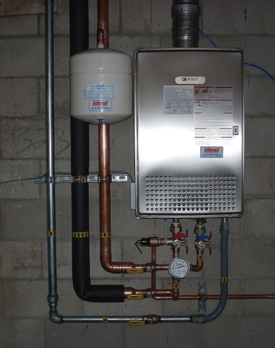 Noritz tankless water heater installation