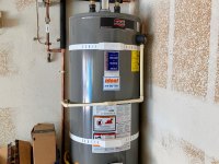 Gas water heater installation