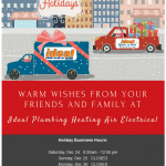 Ideal Holiday Business Hours 2016