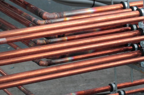 copper pipes